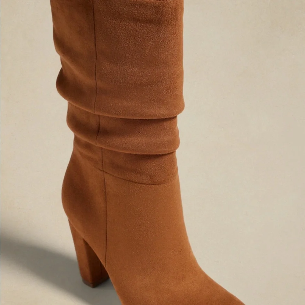 Banana Republic Suede Slouchy Boot, 7.5 - Picture 2 of 13